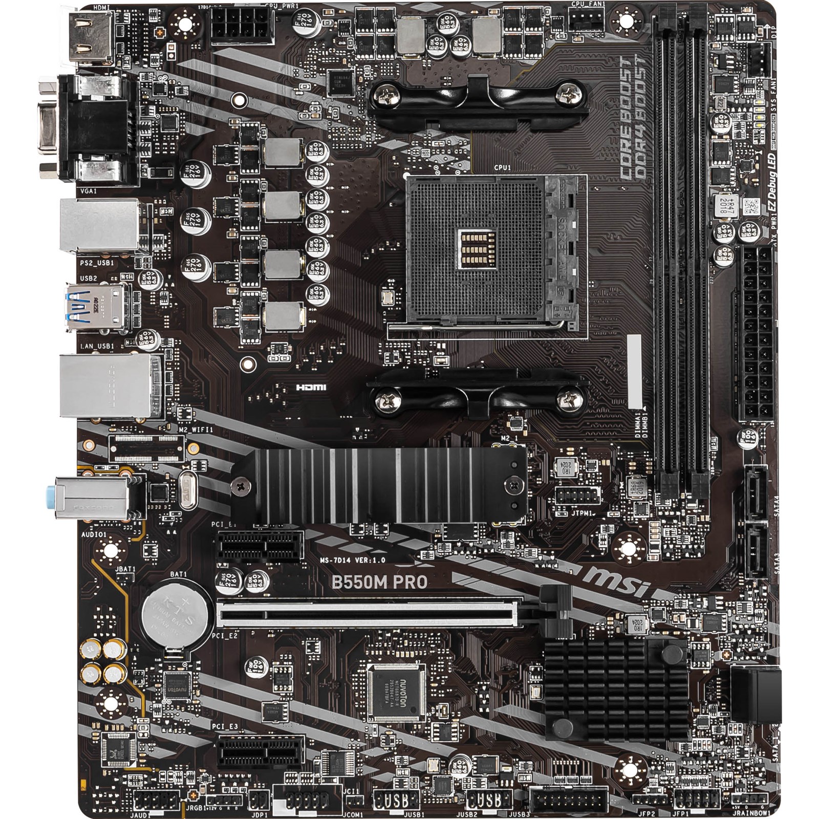 MSI B550M PRO AMD Socket AM4 Motherboard